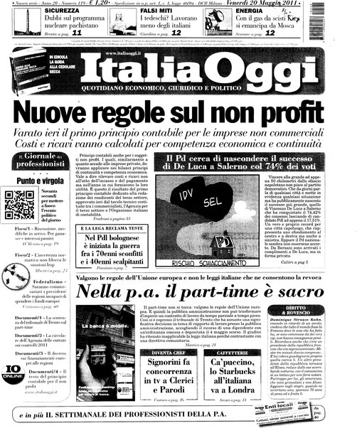 Italia oggi : quotidiano di economia finanza e politica